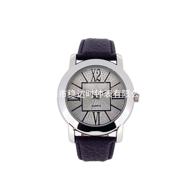 閃粉表面合金殼皮帶手表 閃粉表面合金殼皮帶手表