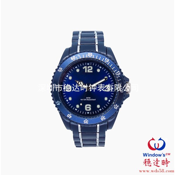 朔料殼帶男士禮品手表定制