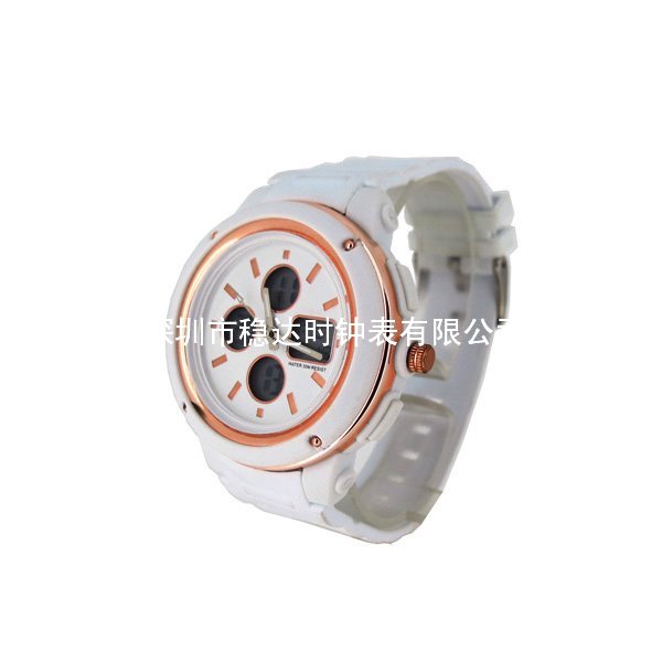 穩(wěn)達(dá)時(shí)白色多功能電子手表批發(fā)工廠