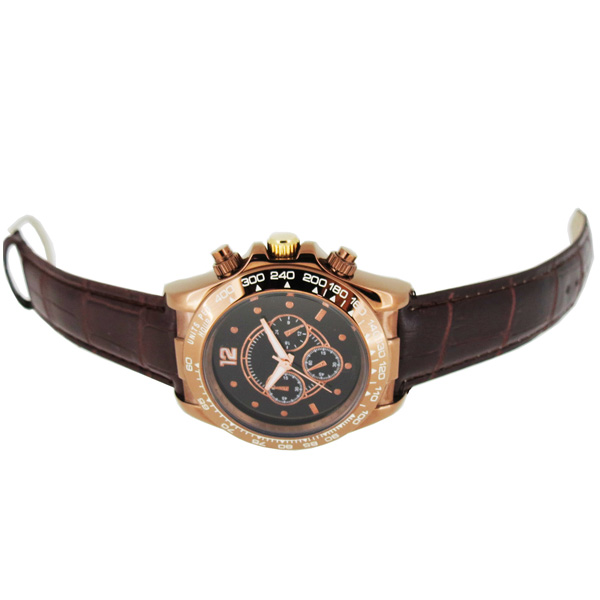 穩(wěn)達(dá)時不銹鋼時尚商務(wù)六針多功能石英手表定做