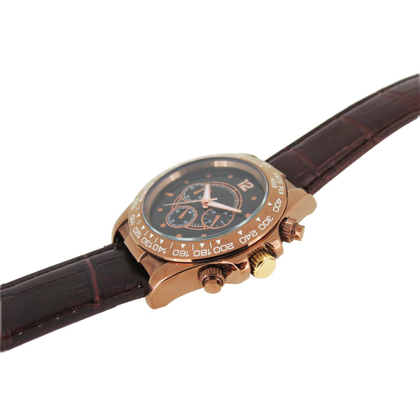 穩(wěn)達(dá)時不銹鋼時尚商務(wù)六針多功能石英手表定做