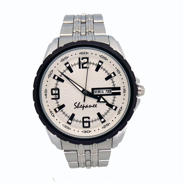 穩(wěn)達時多功能全不銹鋼男士商務禮品手表定做