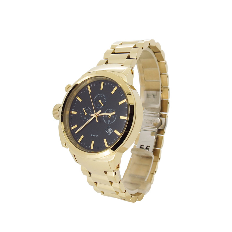 穩(wěn)達(dá)時可定制可批發(fā)的不銹鋼雙歷商務(wù)腕表