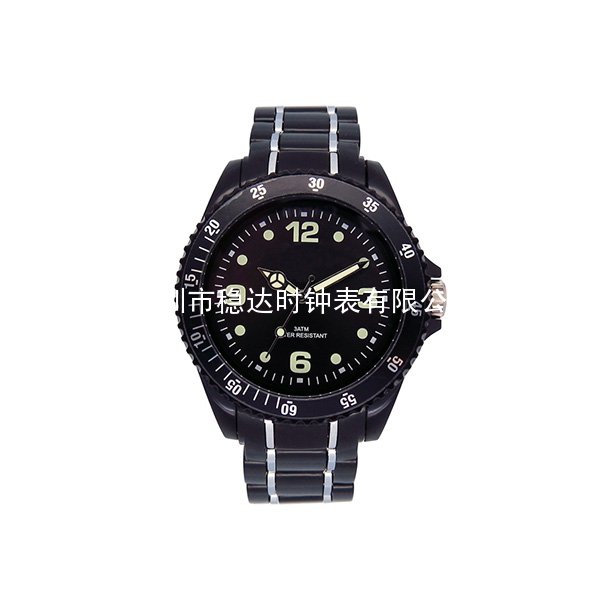 穩(wěn)達(dá)時(shí)朔料殼帶男士禮品手表定制廠家