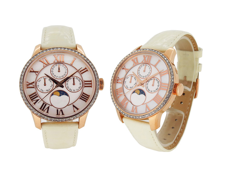 穩(wěn)達時女士月相禮品手表定制廠家