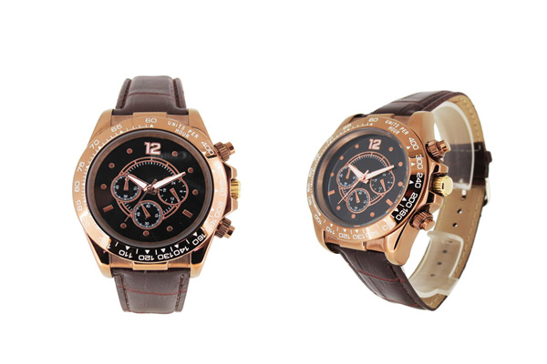 穩(wěn)達(dá)時不銹鋼時尚商務(wù)六針多功能石英手表工廠