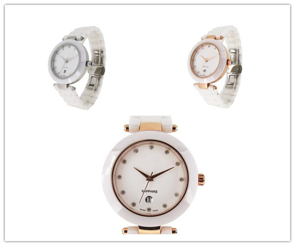 穩(wěn)達(dá)時(shí)韓版潮流款陶瓷女士手表定制