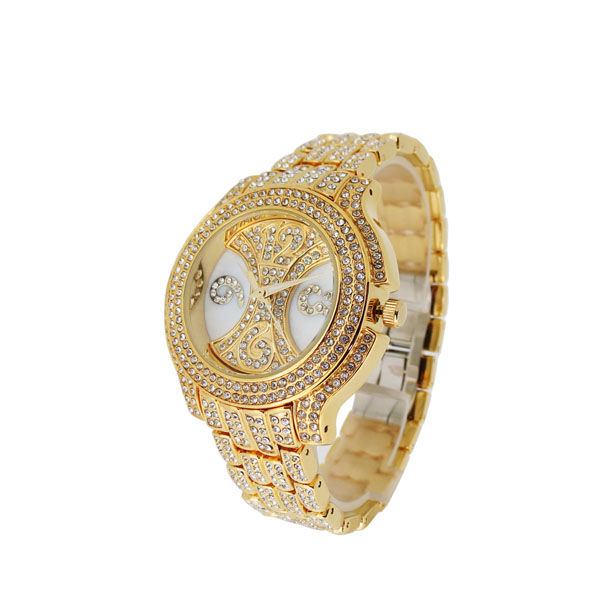 深圳鑲鉆復(fù)雜女士手表oem加工廠