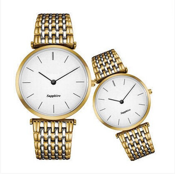 穩(wěn)達(dá)時(shí)禮品手表工廠供應(yīng)不銹鋼套裝情侶禮品手表定制代工