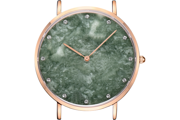 超薄款大理石表面深圳手表加工廠，手工打磨而成