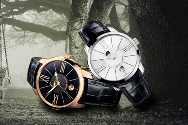 情侶配色款石英真皮手表&mdash;穩(wěn)達時