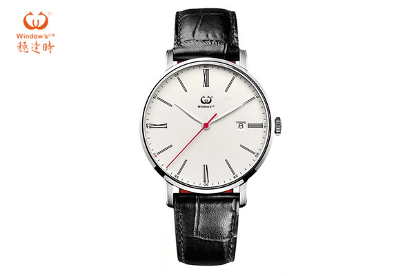 簡(jiǎn)約無數(shù)字標(biāo)刻表盤 成表廠出品