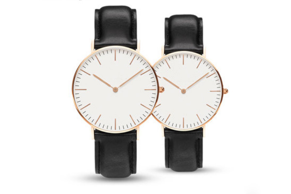 商務(wù)情侶石英對表 手表工廠穩(wěn)達(dá)時批量定制