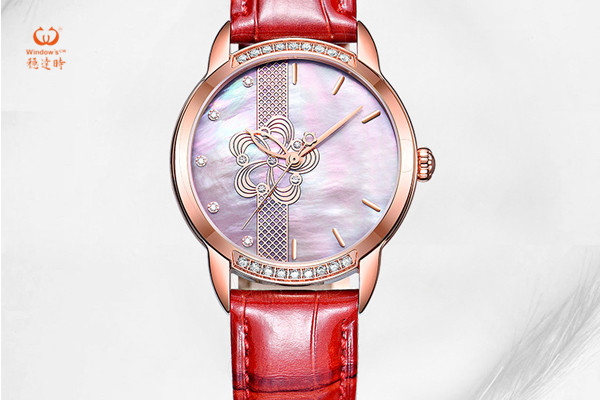 手表定制廠家 批量定制女士鑲鉆石英防水手表-穩(wěn)達(dá)時(shí)