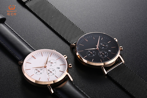 超薄感受  時尚男生腕表批發(fā) 穩(wěn)達時手表廠家供應