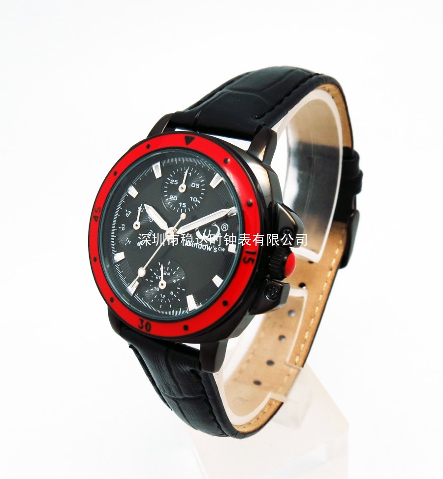 穩(wěn)達時新款女式多功能石英皮帶防水手表批發(fā)