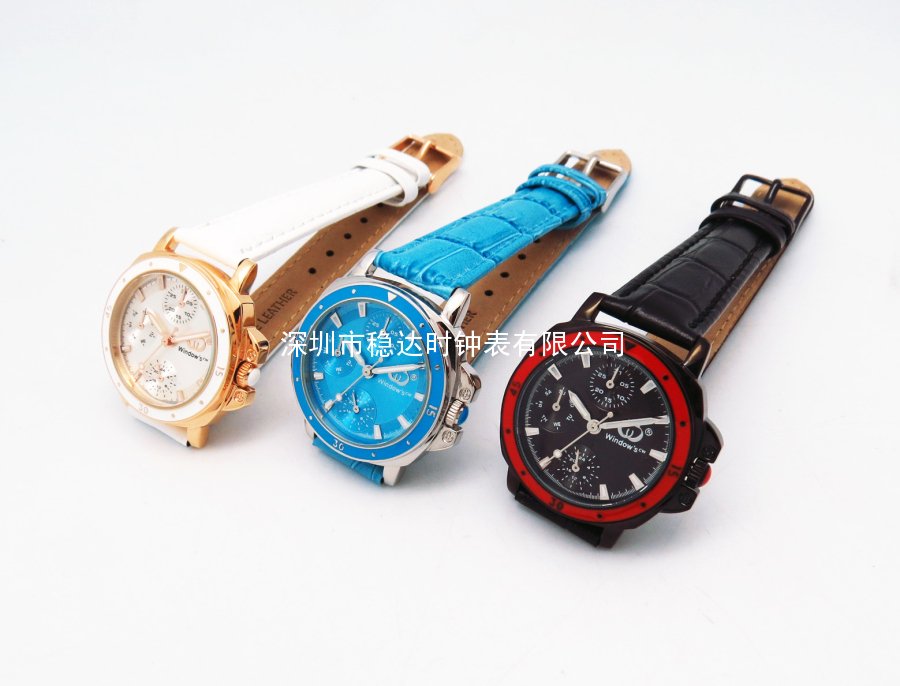 穩(wěn)達時新款女式多功能石英皮帶防水手表批發(fā)