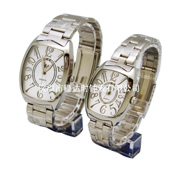 經典簡約豪華商務進口機芯防水防塵情侶手表定做